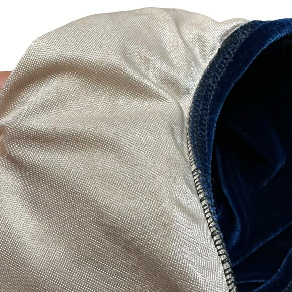 ESTHER WILLIAMS Blue Velvet One Piece Swimsuit Retro Mod Halter Neck Pin Up Girl - Picture 8 of 8